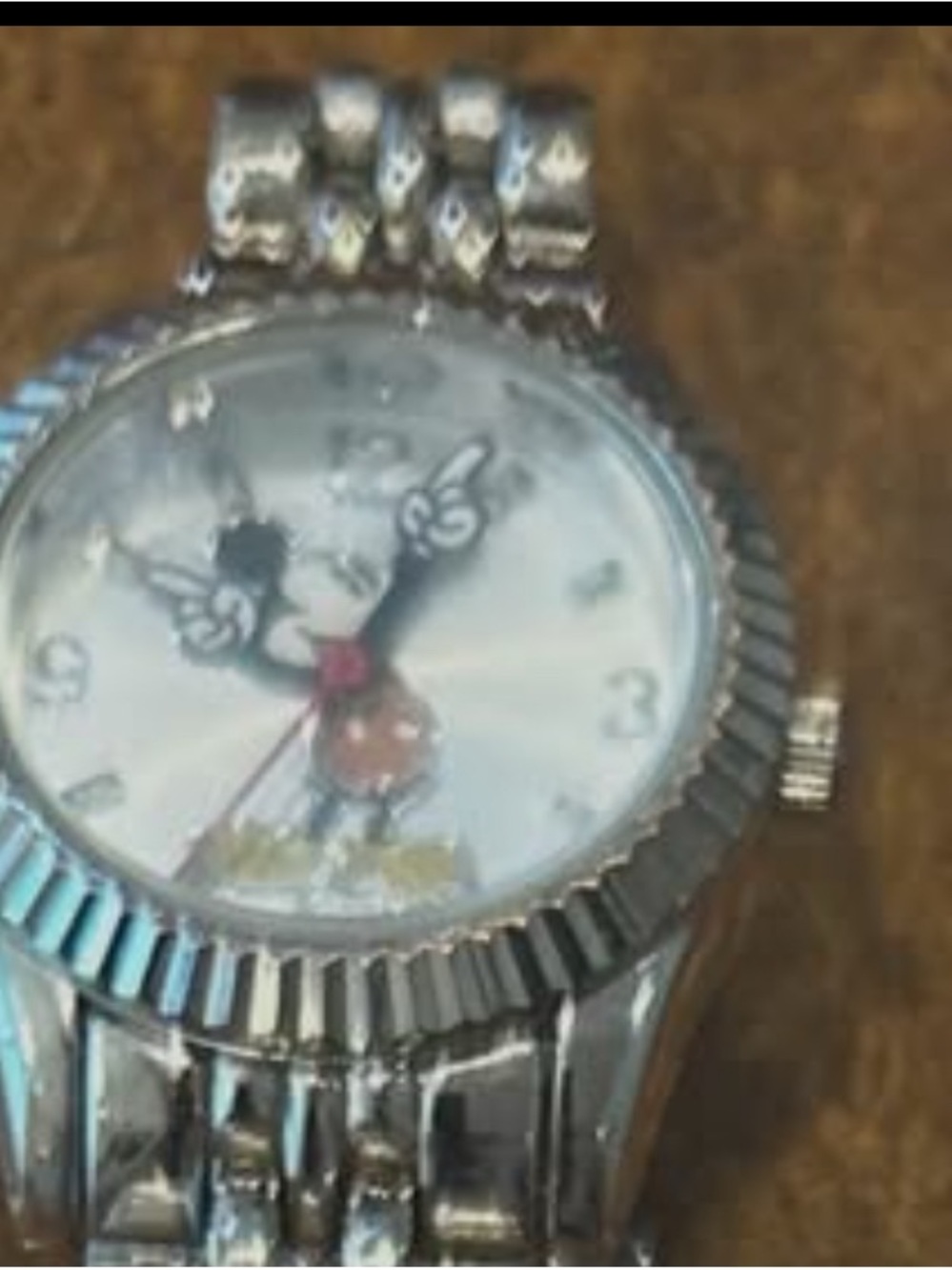 Disney  Vintage SMALL  6 Inch wrist Mickey Mouse Watch  Japan marked MB2 SALE
